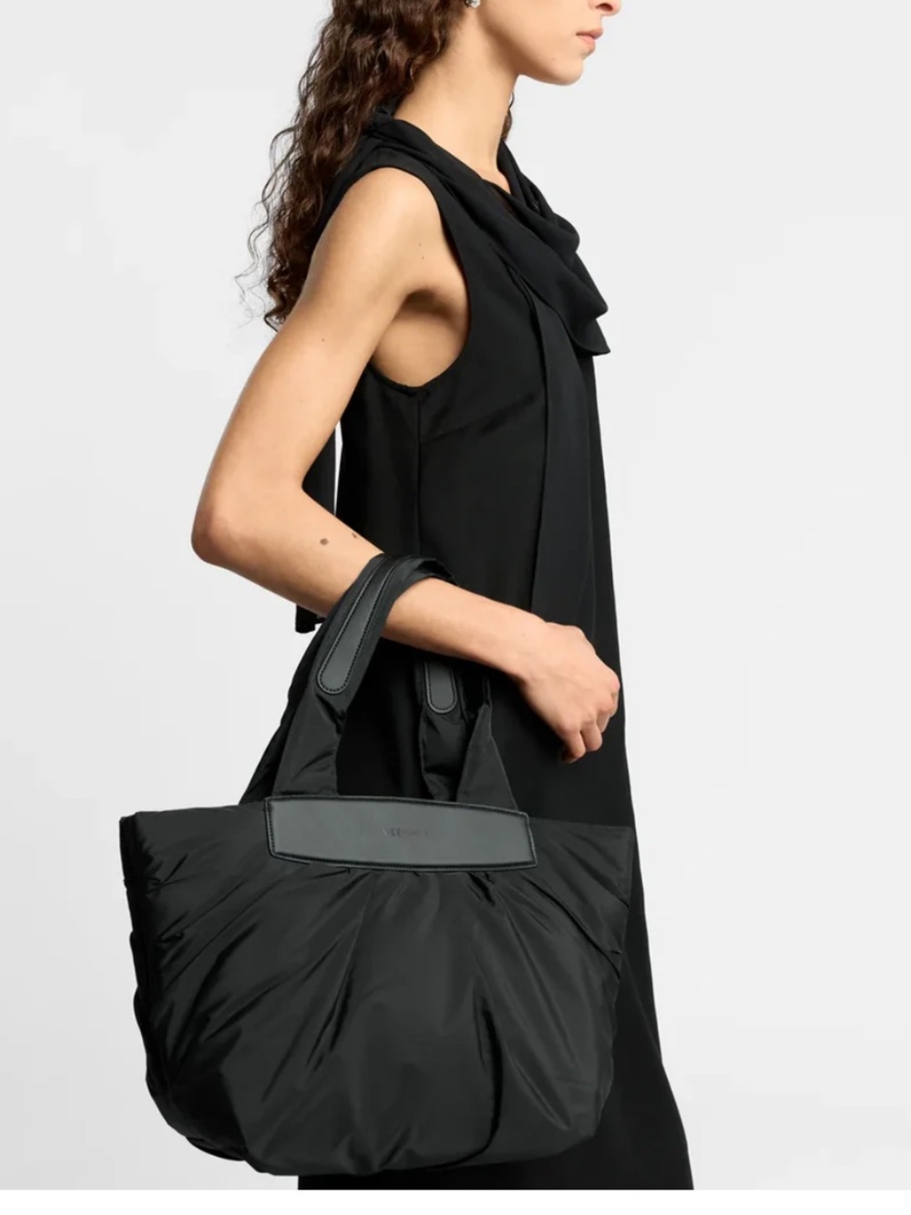 SET OF TWO!! NEW VEE COLLECTIVE CABA TOTE SMALL AND PORTER VANITY BLACK - Picture 5 of 12